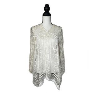 Zimmermann Macramé Lace-paneled Silk Blouse